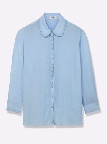 sheego Hemdbluse in hellblau