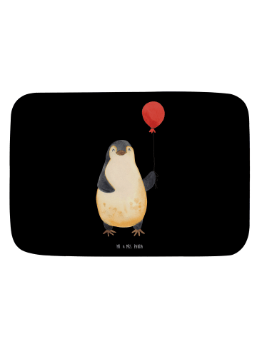 Mr. & Mrs. Panda Badematte Pinguin Luftballon ohne Spruch in Schwarz