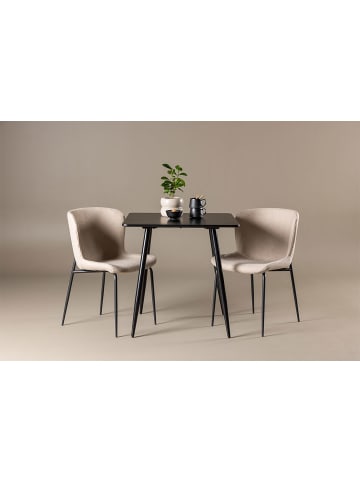 ebuy24 Essgruppe Polar Schwarz 75 x 75 cm