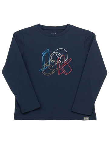 Jack Wolfskin Shirt Sunshine Kids in Blau