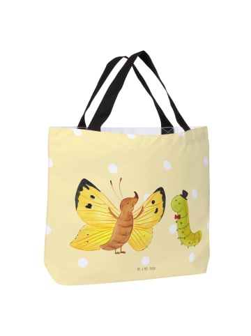 Mr. & Mrs. Panda Schultertasche Raupe Schmetterling ohne Spruch in Gelb Pastell
