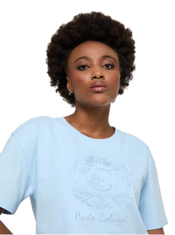 Carlo Colucci T-Shirt Daz in Blau