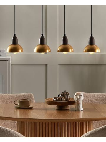 Beliani Pendelleuchten CASTALY in Messing/Schwarz - (W) 75 x (H) 110 x (L) 16 cm