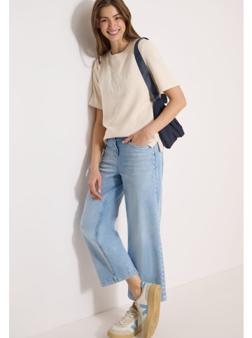 Cecil Short Sleeve Sweatshirt in Pearl Beige