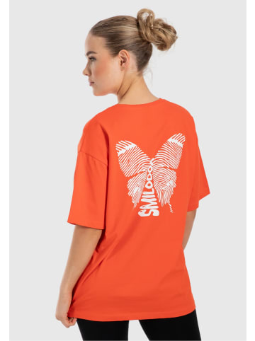 SMILODOX T-Shirt Oversized Payton in Koralle