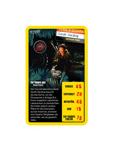 Winning Moves Top Trumps - Jurassic Park Quartett Kartenspiel Dinosaurier in bunt