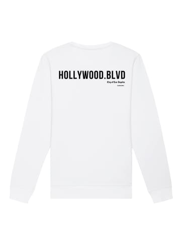 F4NT4STIC Unisex Sweatshirt Hollywood boulevard in weiß