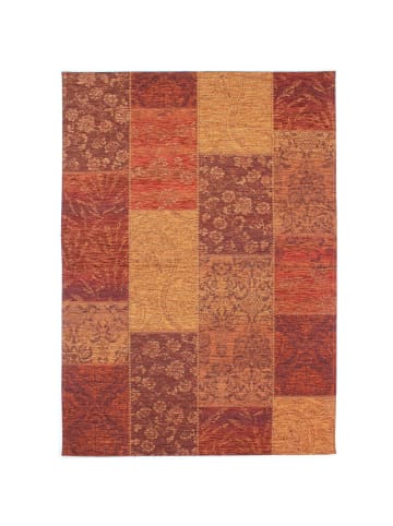 KADIMA DESIGN Eleganter Vintage-Jacquardteppich in edlem Design in Orange