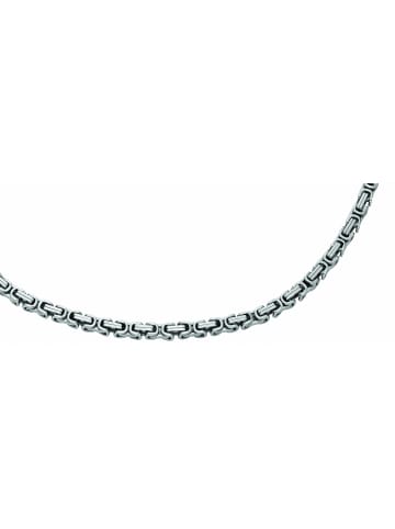 Adeliás Edelstahl Königskette Armband 21 cm in silber