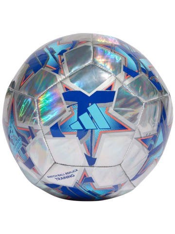 adidas Performance adidas UEFA Champions League Training Foil Replica Ball in Silber