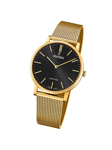Festina Analog-Armbanduhr Festina Swiss Made gold mittel (ca. 39mm)