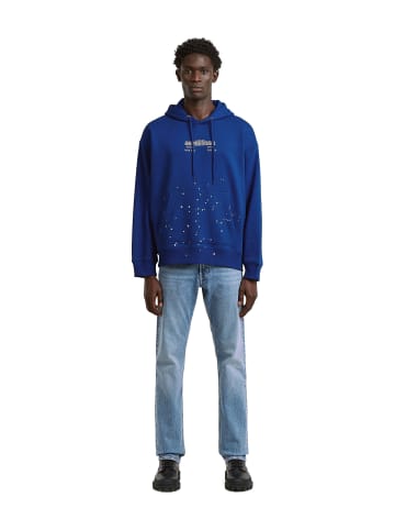 G-Star Raw Text Splatters Relaxed Hoodie Sweater racing blue