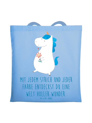 Mr. & Mrs. Panda Schultertasche Die Freude an der Kreativität en... in Sky Blue