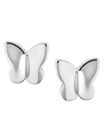 Boccia Kinder-Ohrringe Titan Ohrstecker Schmetterling Silber