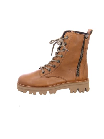 Paul Green Schnür-Stiefeletten für Damen in cognac