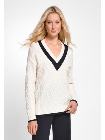 include Strick-V-Pullover Cashmere in wollweiss