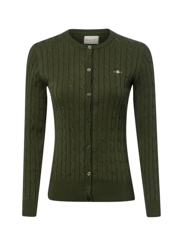 Gant Strickjacke in khaki - 0001