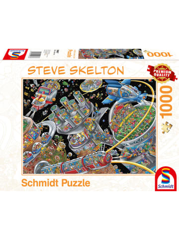 Schmidt Spiele Weltall-Kolonie (Puzzle) | Erwachsenenpuzzle Steve Skelton 1.000 Teile