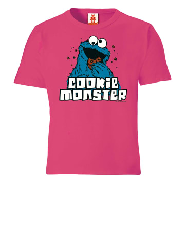 Logoshirt T-Shirt Sesamstraße - Krümelmonster in pink