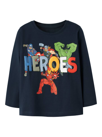 name it Langarmshirt NMMFLINT Marvel in navy blazer