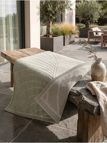 KADIMA DESIGN Outdoorteppich ENGADIN modern Schlafzimmer Esszimmer Diele in Salbeigrün