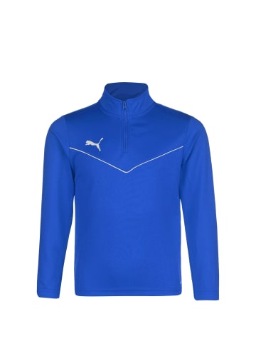 Puma Trainingspullover TeamRISE 1/4 Zip in blau / weiß