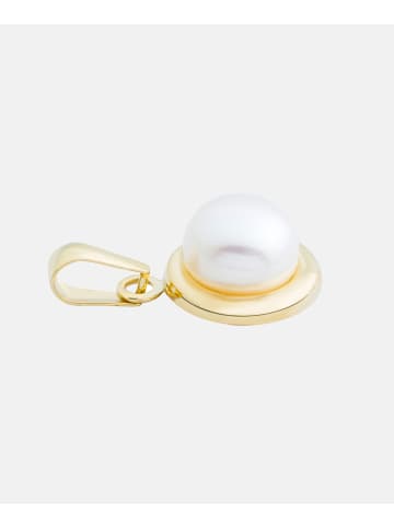 Diamant L'éternel Halskette mit Anhänger aus 375 Gelbgold mit Perle