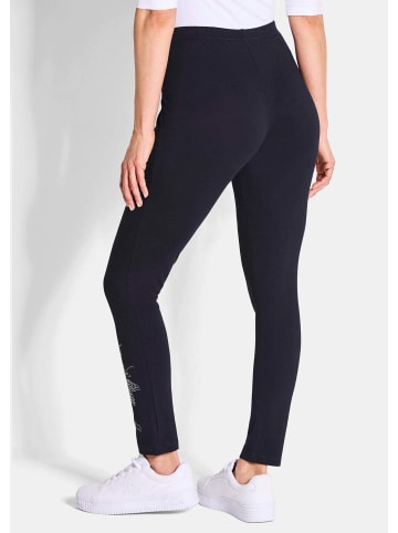 GOLDNER Leggings Bequeme Baumwoll-Leggings, 2-Stück in marine