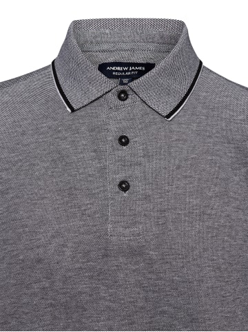 Andrew James Poloshirt in schwarz