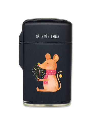 Mr. & Mrs. Panda Feuerzeug Maus Weihnachten ohne Spruch in Schwarz
