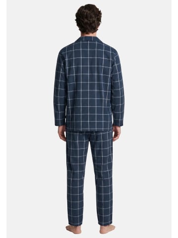 Seidensticker Pyjama Classic Flannel in Navy