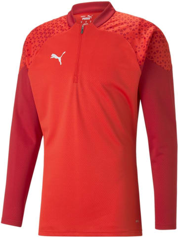 Puma T-Shirt "TeamCUP Training 1/4 Zip Top" in Rot
