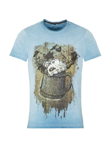 Hangowear T-Shirt BERGE-BIER in blau