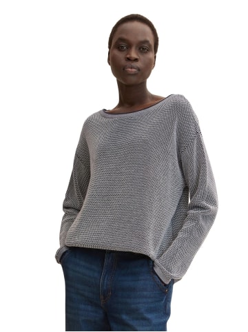 Tom Tailor Pullover KNIT STRUCTURE in Grau
