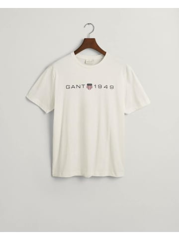 Gant T-Shirt in eggshell