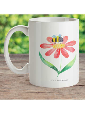 Mr. & Mrs. Panda Haferl Hummel Blume ohne Spruch in Weiß