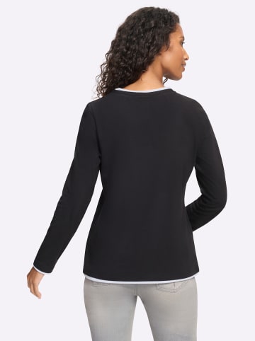 Heine Langarm-Shirt in schwarz-weiß