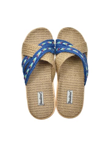 Brasileras Pantoletten "Tren Loom" in Blau