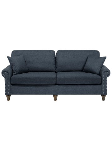Beliani 3-Sitzer Sofa OTRA in Grau/Braun - (W) 195 x (H) 84 x (L) 76 cm