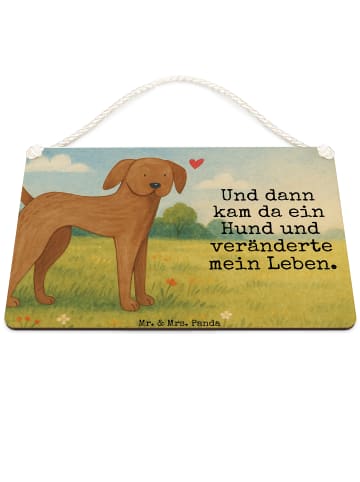 Mr. & Mrs. Panda Wandtafel Hund Dogge Design mit Spruch in Weiß