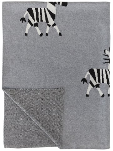 Happy Decor Kids Babydecke "Zebra" in Grau - 90 x 120  cm
