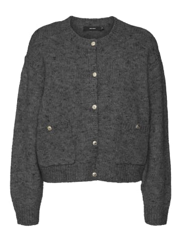 Vero Moda Strickjacke in Dark Grey Melange