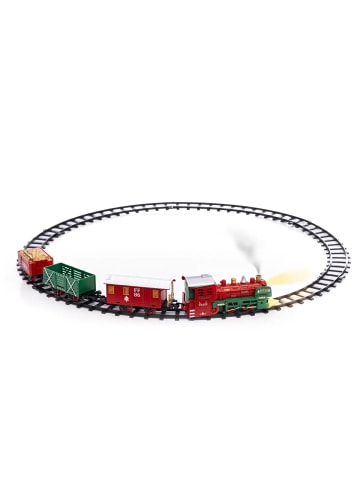 Weihnachtsbahn mit echtem Dampf in Mehrfarben, 125 cm