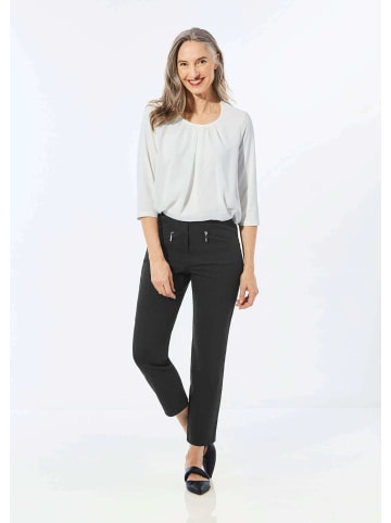 GOLDNER Stretchhose LOUISA, dehnbar & mit Taschen in schwarz