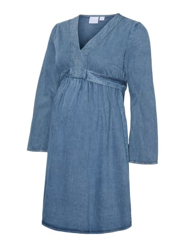 mama licious Kleid in Dark Medium Blue Denim