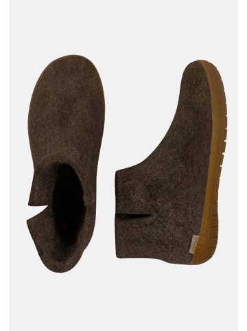 glerups Boots Naturkautschuksohle in Nature brown