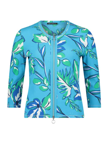 Betty Barclay Shirtjacke mit Rippenstruktur in Blau/Grün