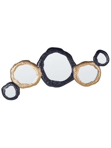 Beliani Dekospiegel CHARNY in Gold/Schwarz - (W) 109 x (H) 44 x (L) 3 cm