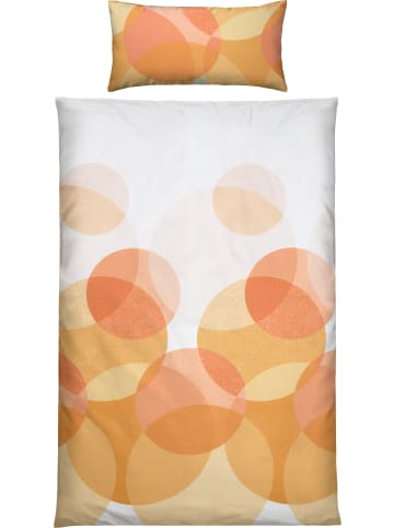 Erwin Müller Seersucker Bettwäsche in gelb-apricot