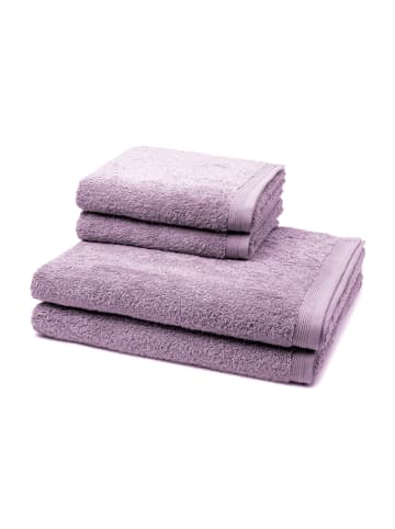 Möve 2 X Handtuch 2 X Duschtuch - im Set Superwuschel in Lilac